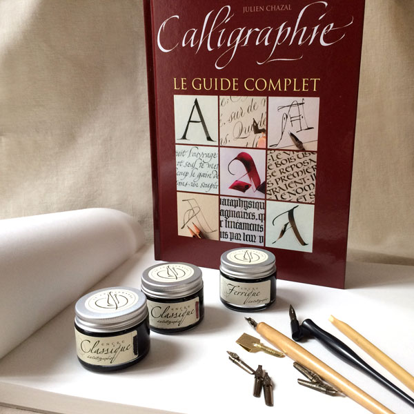 Kit Calligraphie « Médiéval » Le Calligraphe HM102 :  :  articles calligraphie, écriture et enluminure - plumes, encres, papiers